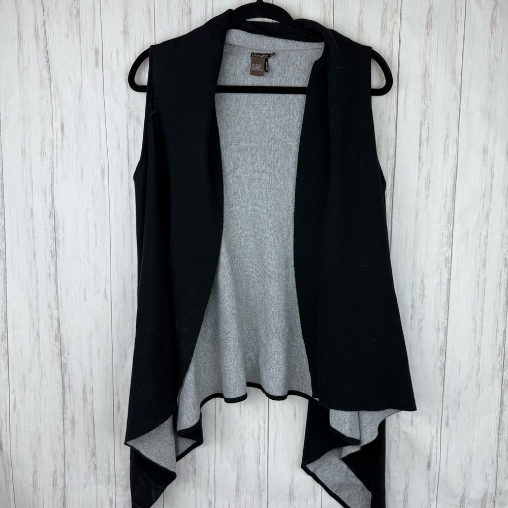 J McLaughlin Black and Gray Women's Sweater Vest